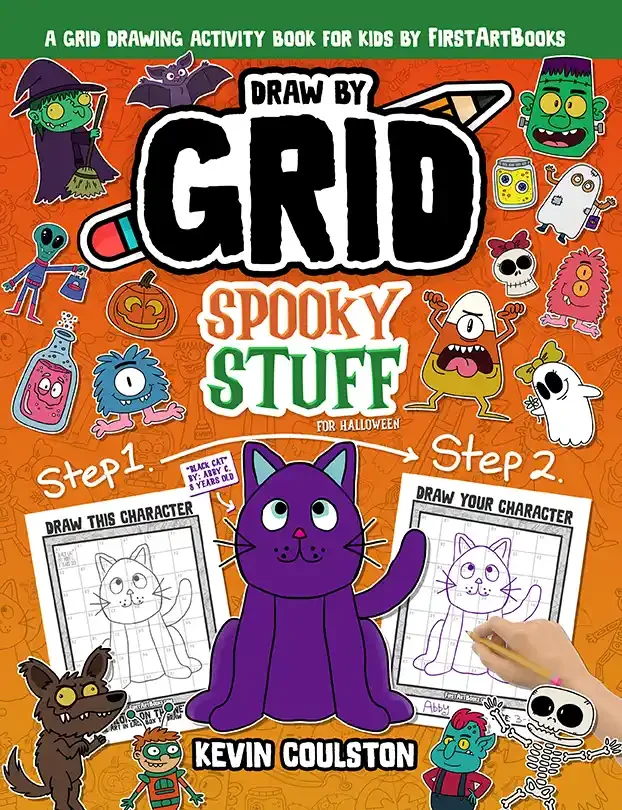 Draw by Grid: Spooky Stuff for Halloween