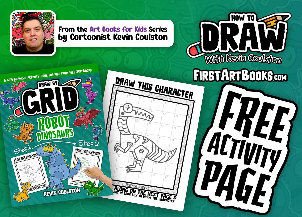 How to Draw A Robot Dinosaur