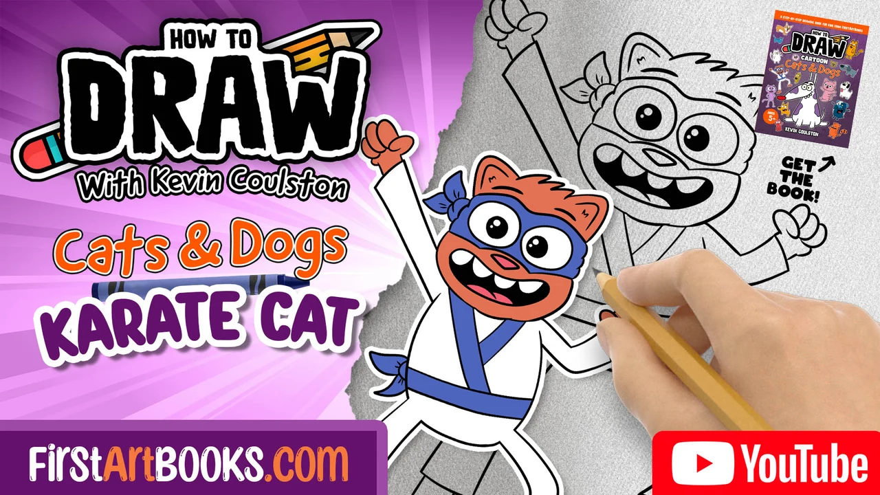How to Draw A Karate Cat