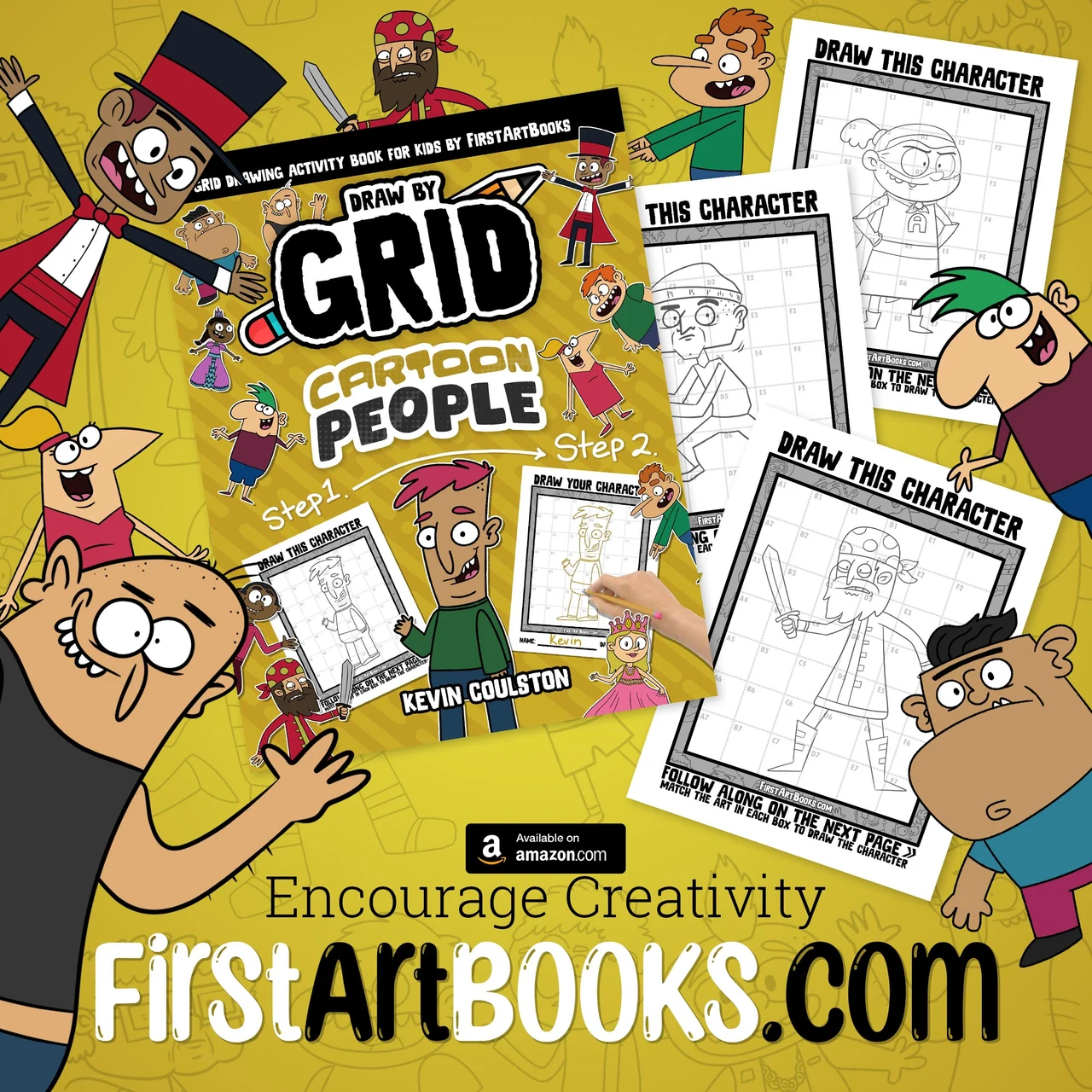 New Book: Cartoon People Drawing Book for Kids – illustration 2