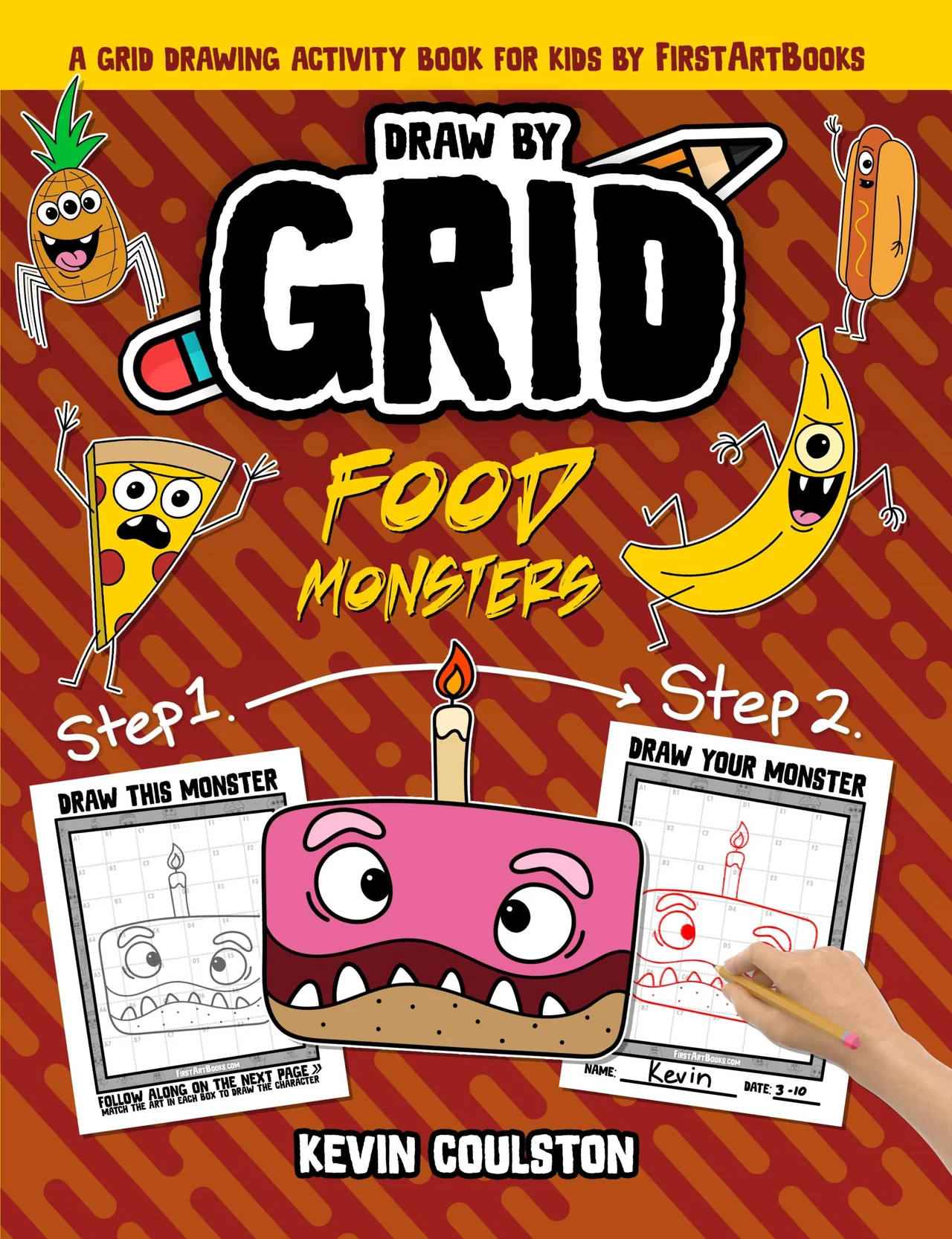 Draw by Grid: Food Monsters