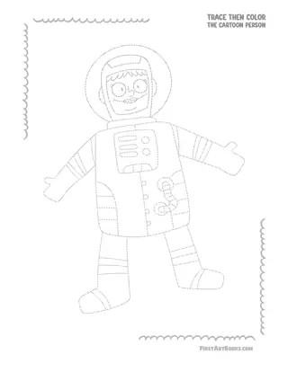 Astronaut Coloring Page: free printable page