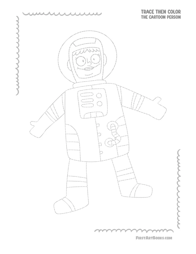 Astronaut Coloring Page: free printable page