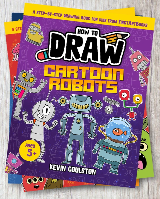 How to Draw a Robot Cat: free printable page
