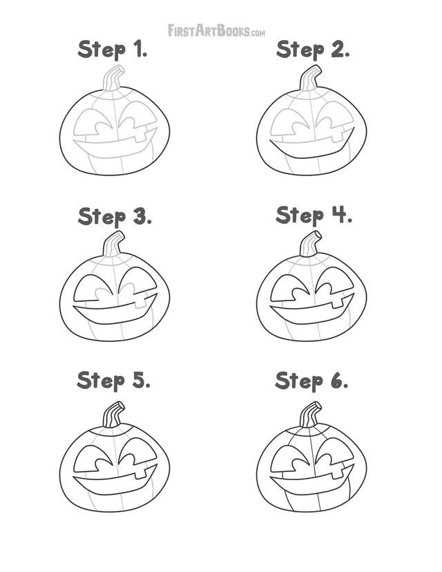 How to Draw: Spooky Stuff for Halloween printable page