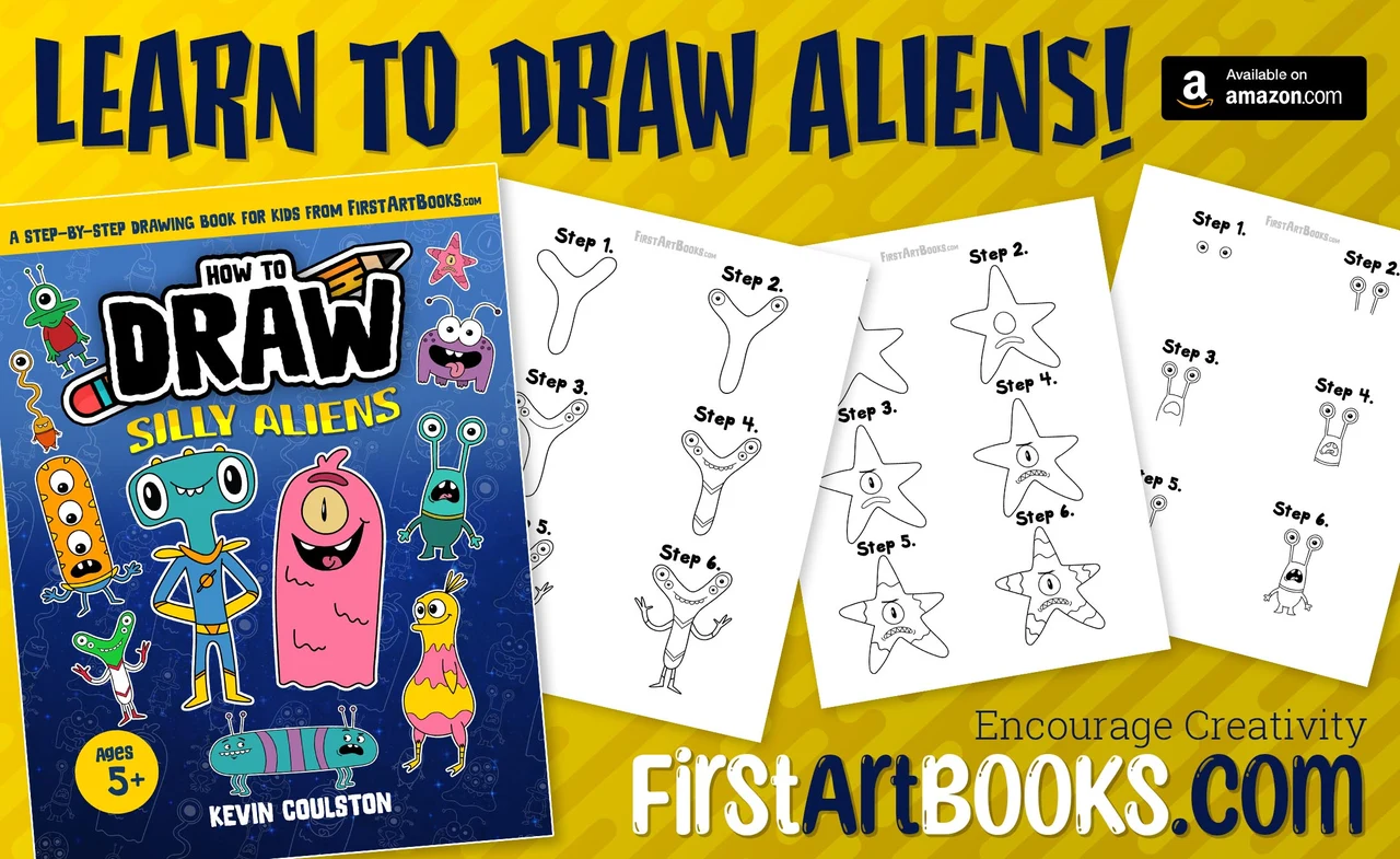 Free Activity Page: How to Draw A Grey Alien