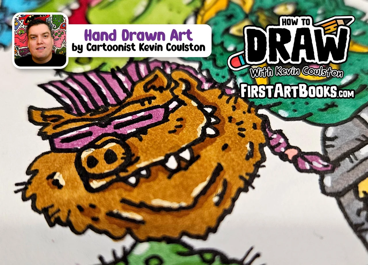 Drawing Bebop from Ninja Turtles