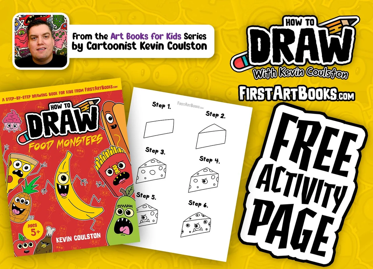 How to Draw a Cheese Monster