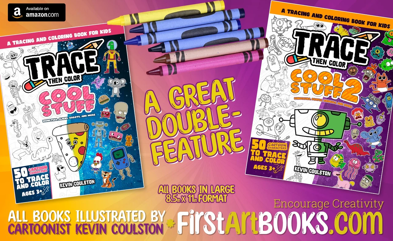New Book: A New Cool Tracing and Coloring Book – illustration 2