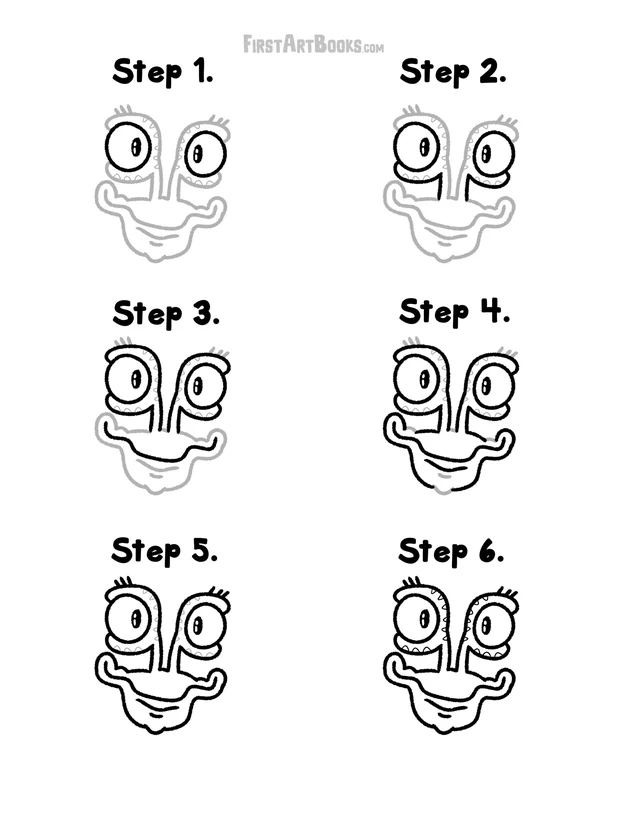 How to Draw: Crusty Goobers printable page