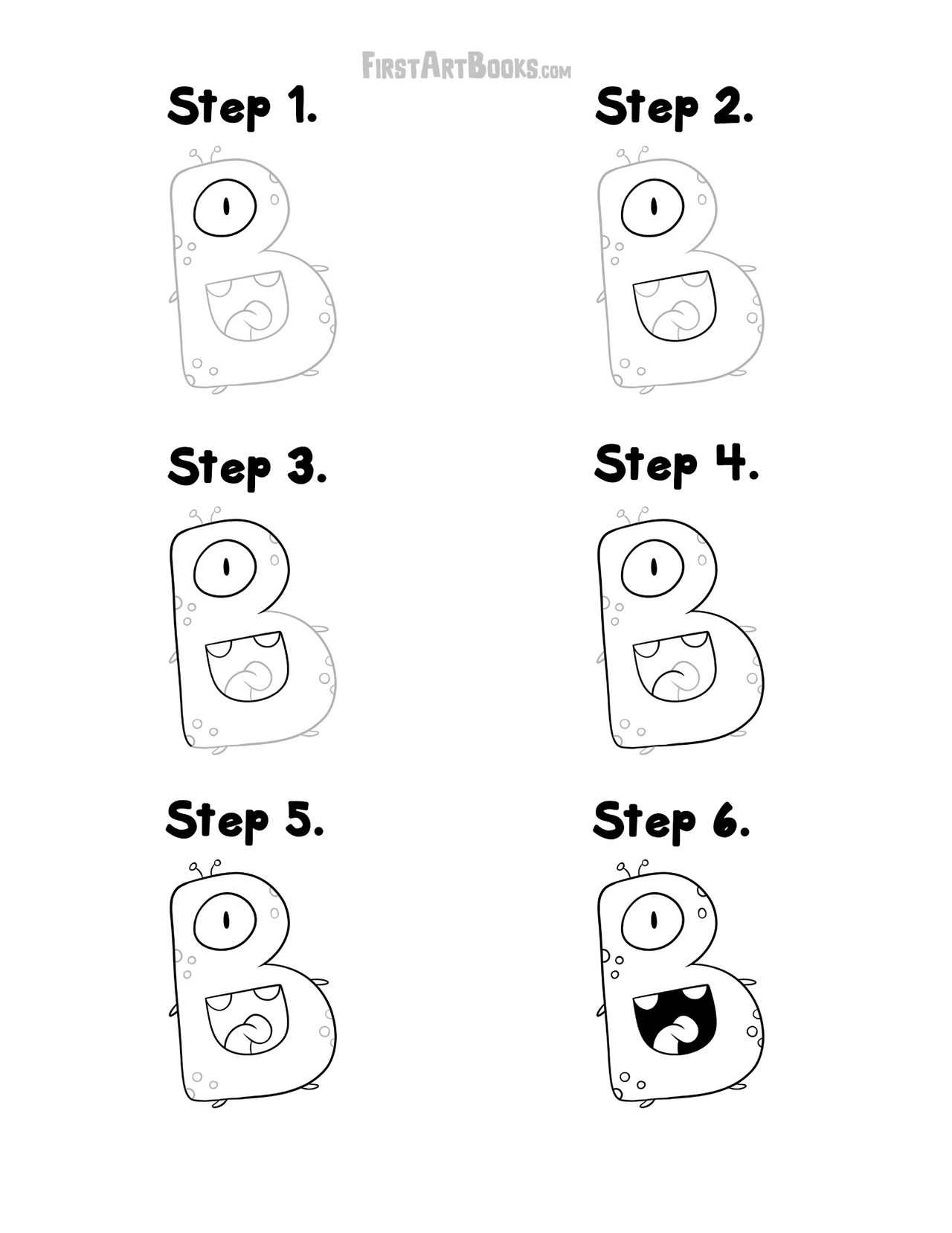 How to Draw: Alphabet Monsters sample 3