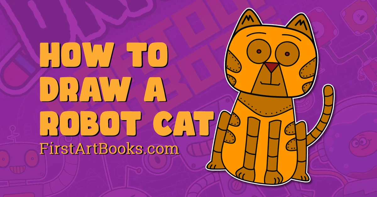 how to draw a robot cat cover