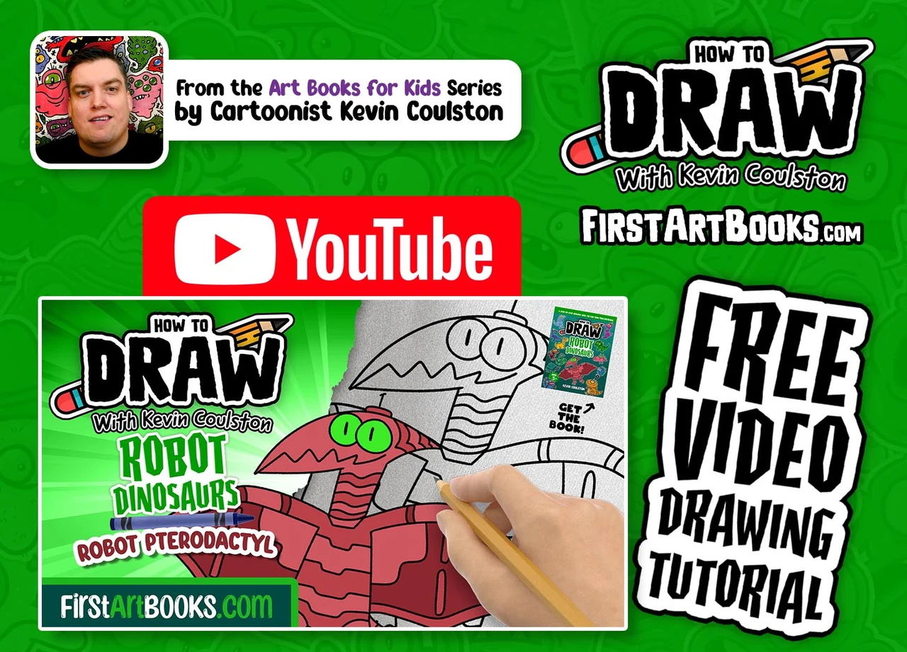 How to Draw a Robot Pterodactyl