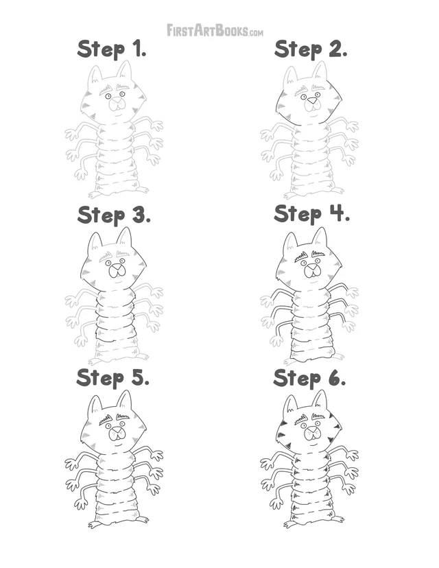 How to Draw: Mutant Animals printable page