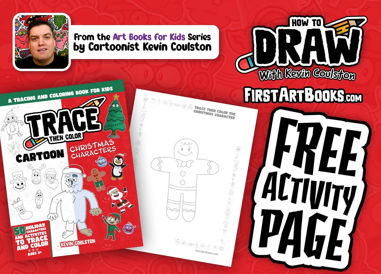 Gingerbread Man Coloring Page
