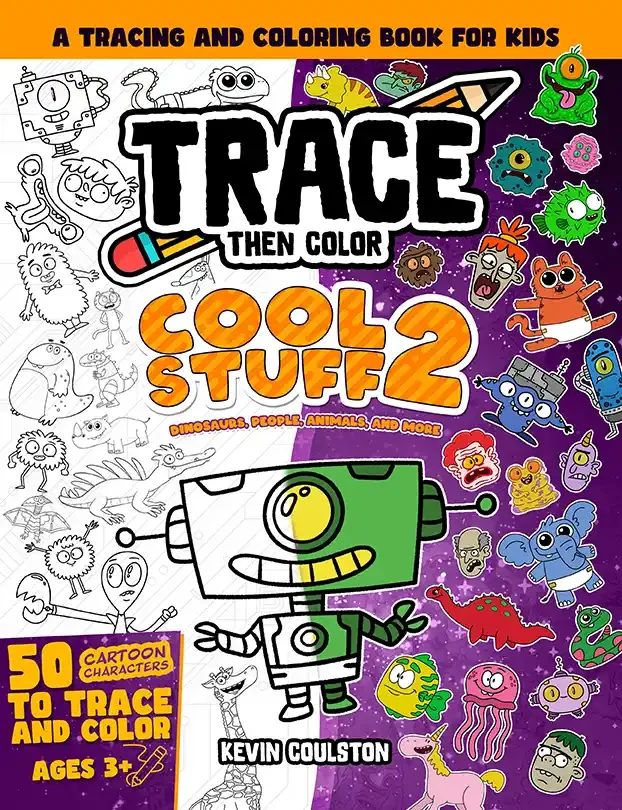 Trace Then Color: Cool Stuff 2