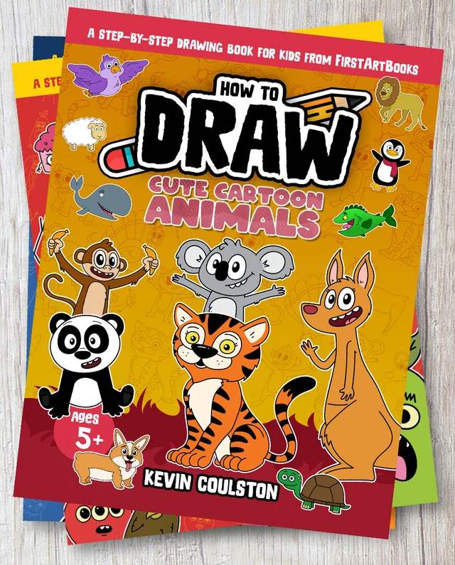 How to Draw a Cute Cartoon Tiger: free printable page