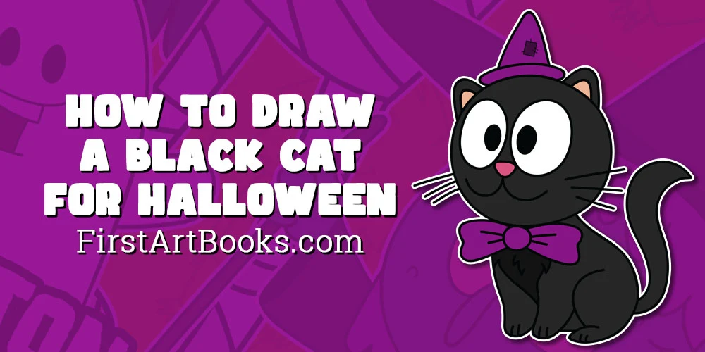 how to draw a black cat cover
