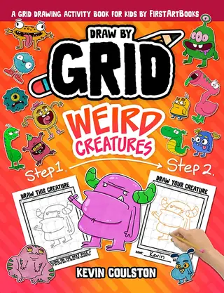Draw by Grid: Weird Creatures book cover