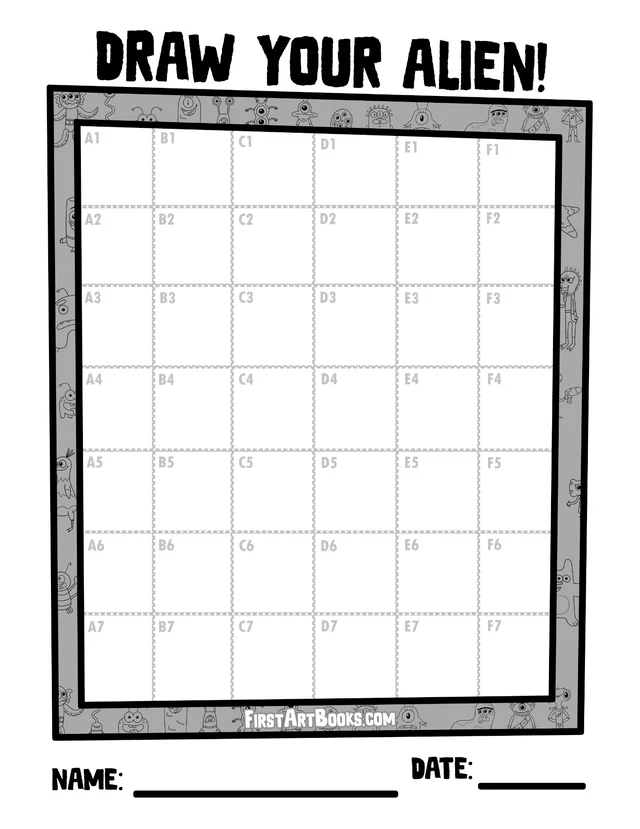 Blank drawing grid