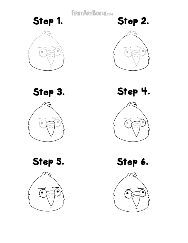 How to Draw: Goofy Faces printable page