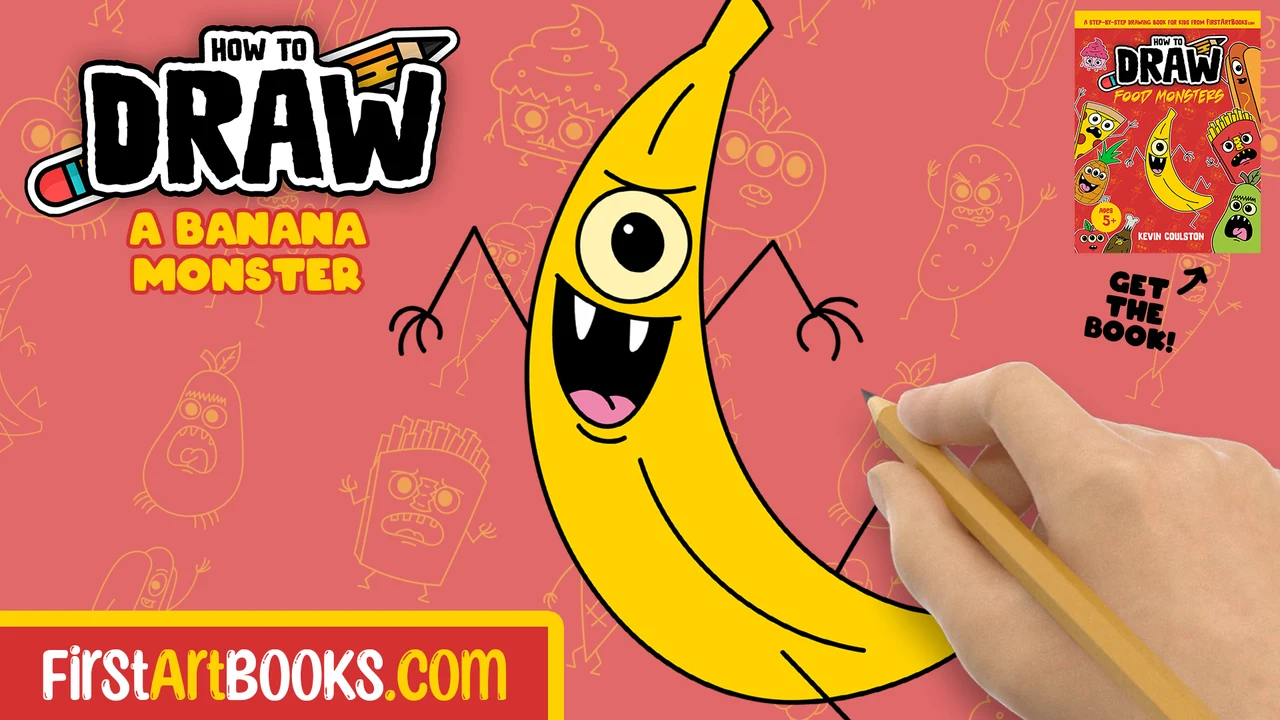 How to Draw A Banana Monster