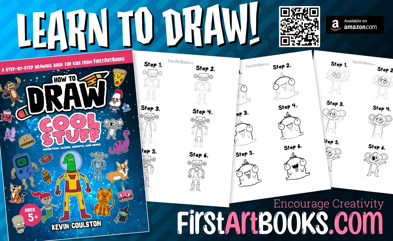 Free Activity Page: How to Draw A Chicken Monster in 6 Easy Steps
