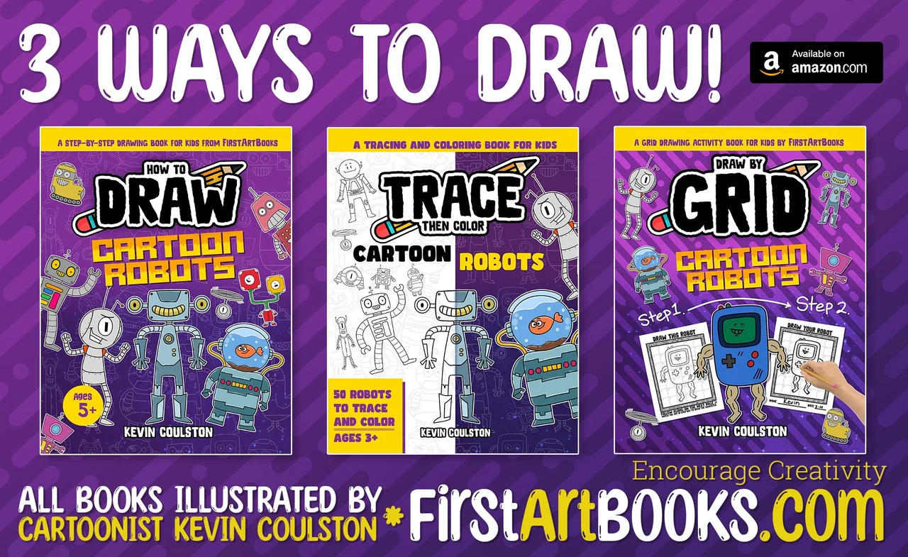 How to Draw A Bird Robot with the Grid Drawing Method – illustration 3