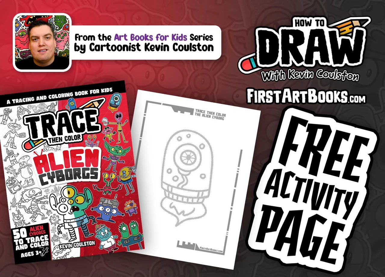 Cyborg Coloring Page