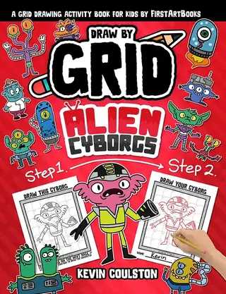 Draw by Grid: Alien Cyborgs book cover