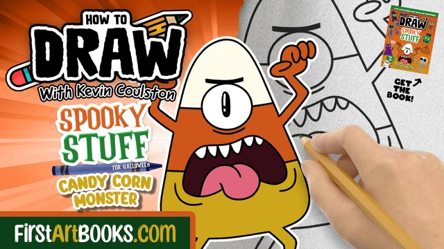 How to Draw a Candy Corn Monster