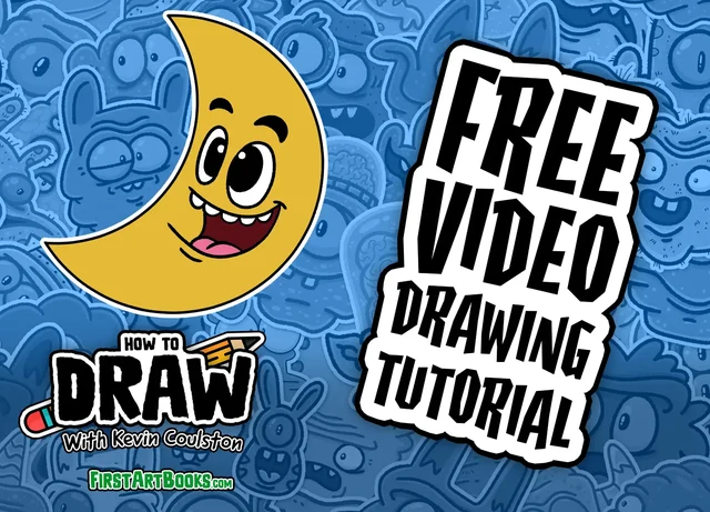 How to Draw a Cute Crescent Moon