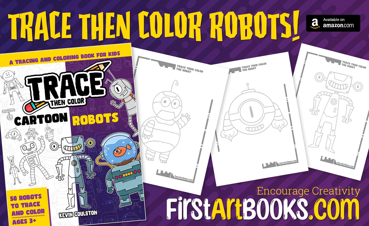 Robots and Aliens Coloring Books for Kids