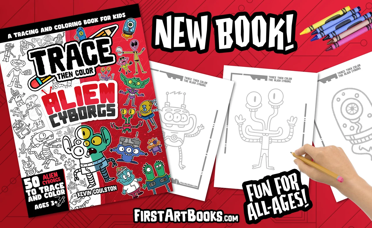 Robots and Aliens Coloring Books for Kids – illustration 3