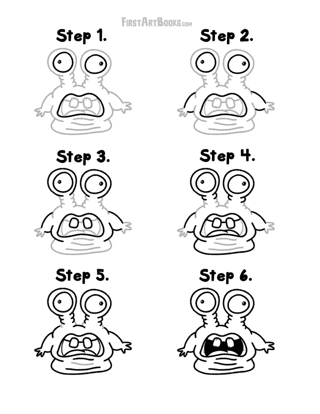 How to Draw: Crusty Goobers printable page