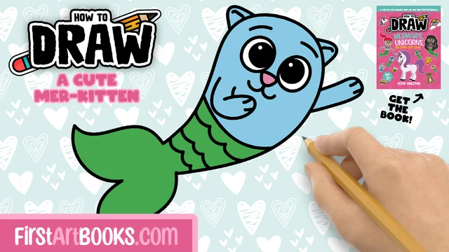 How to Draw a Mer-Kitten