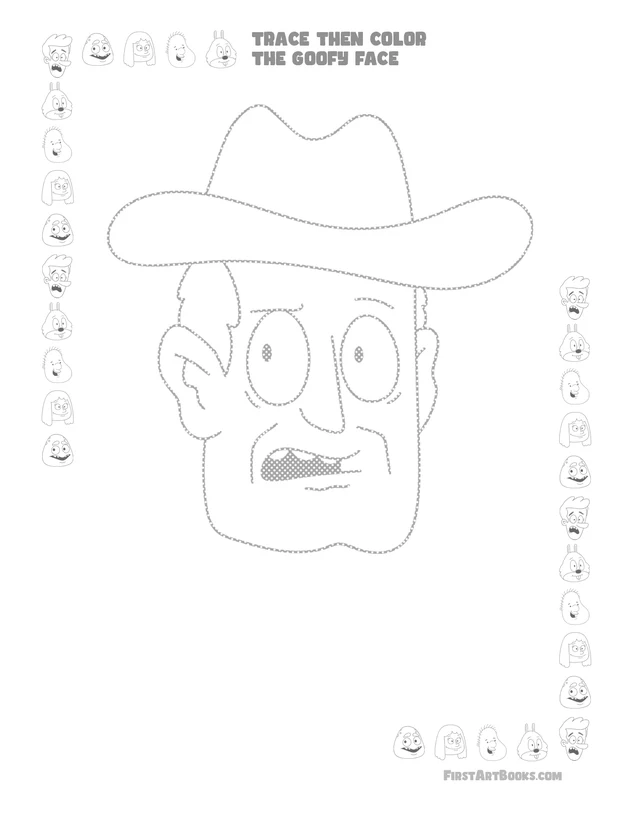Cowboy Coloring Page: free printable page