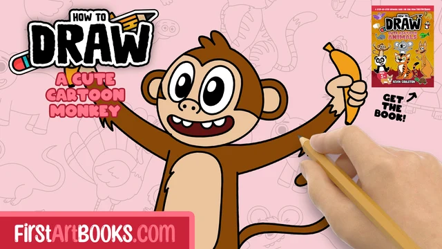 How to Draw a Cute Monkey