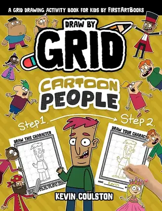 Draw by Grid: Cartoon People book cover