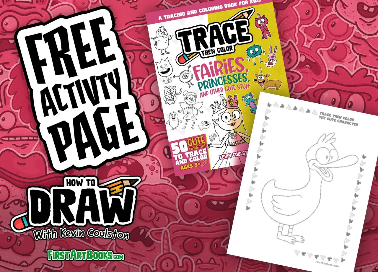 Cute Duck Coloring Page