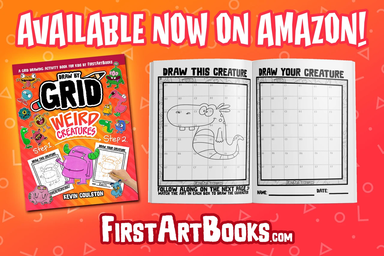How to Draw A Dolphin Dude with the Grid Drawing Method – illustration 2