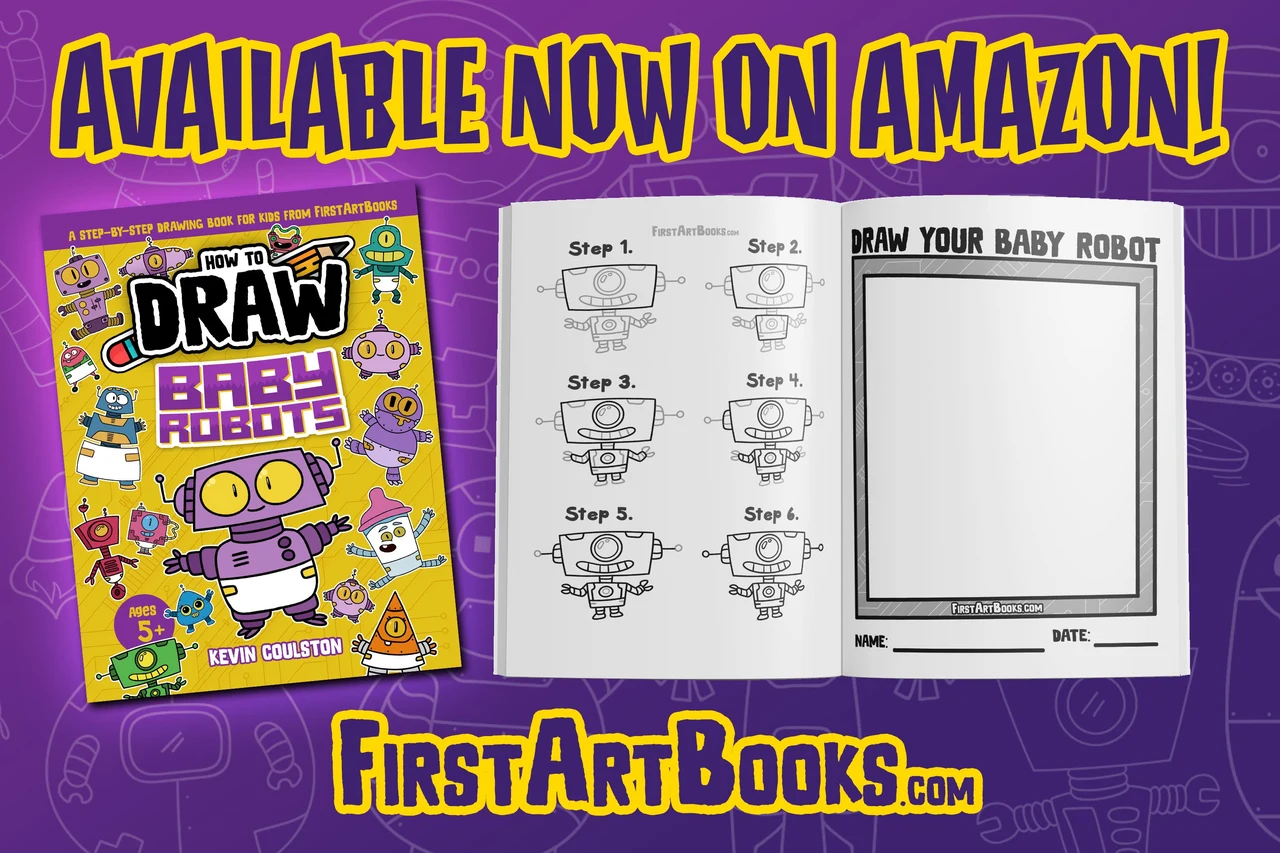 New Baby Robots Drawing Book