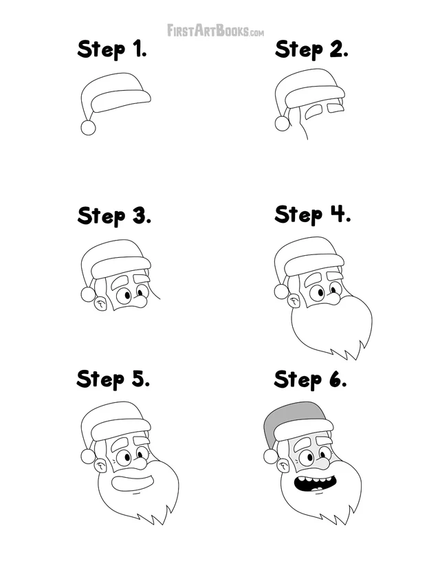 How to Draw: Christmas printable page