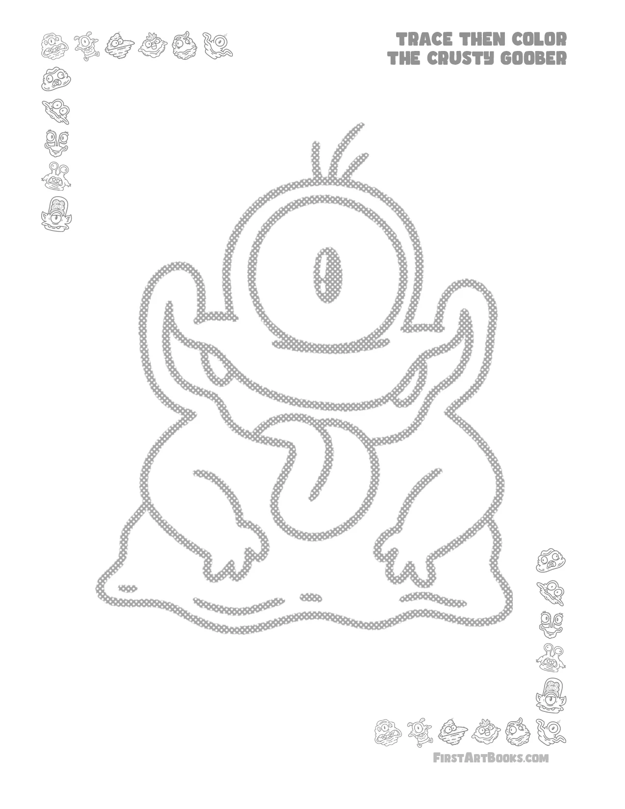 Trace Then Color: Crusty Goobers 2 sample 2