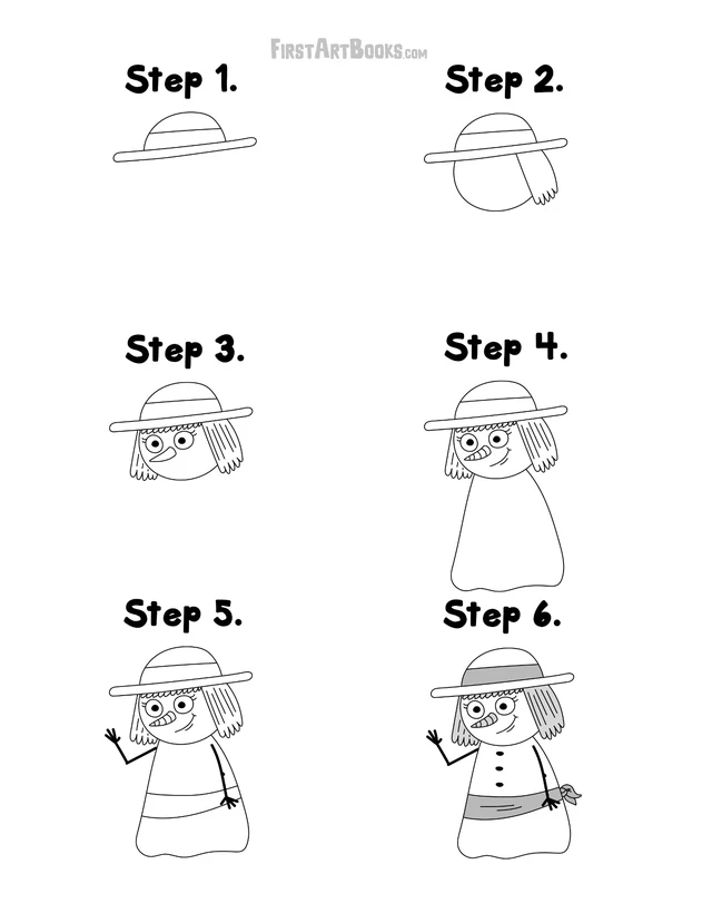 How to Draw: Christmas printable page