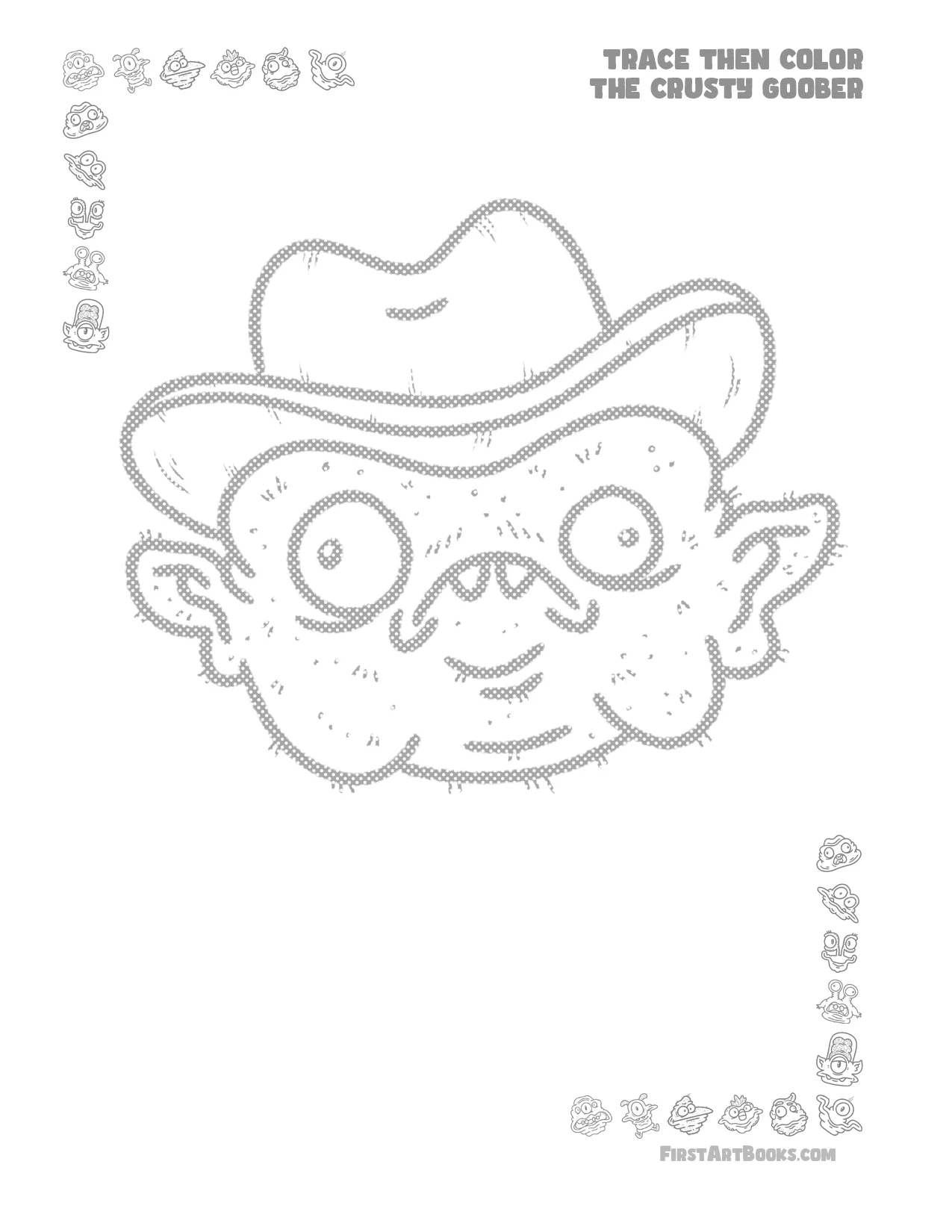 Trace Then Color: Crusty Goobers sample 3