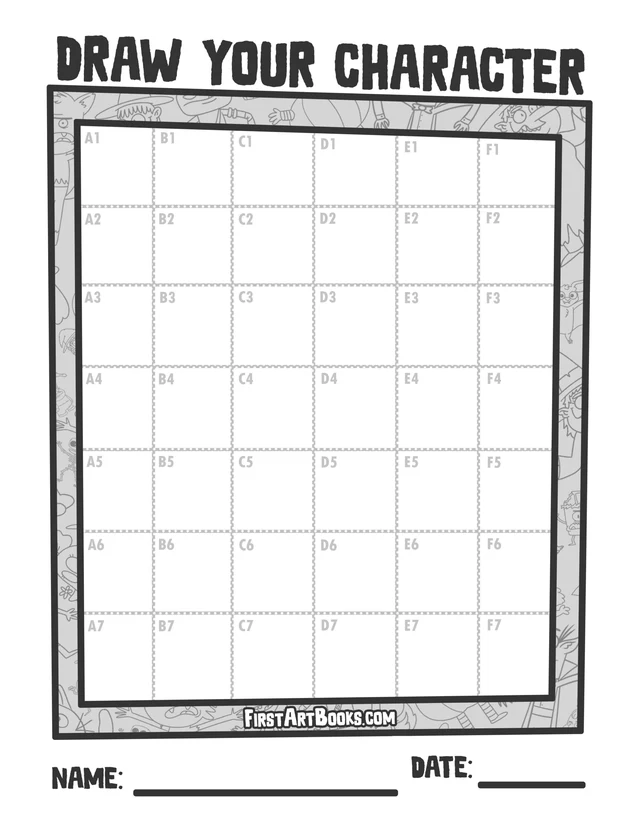 Blank drawing grid