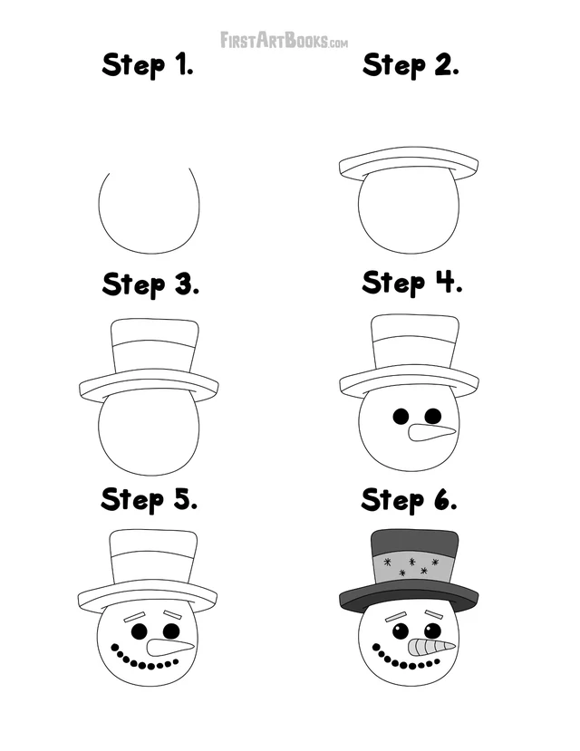 How to Draw: Christmas printable page