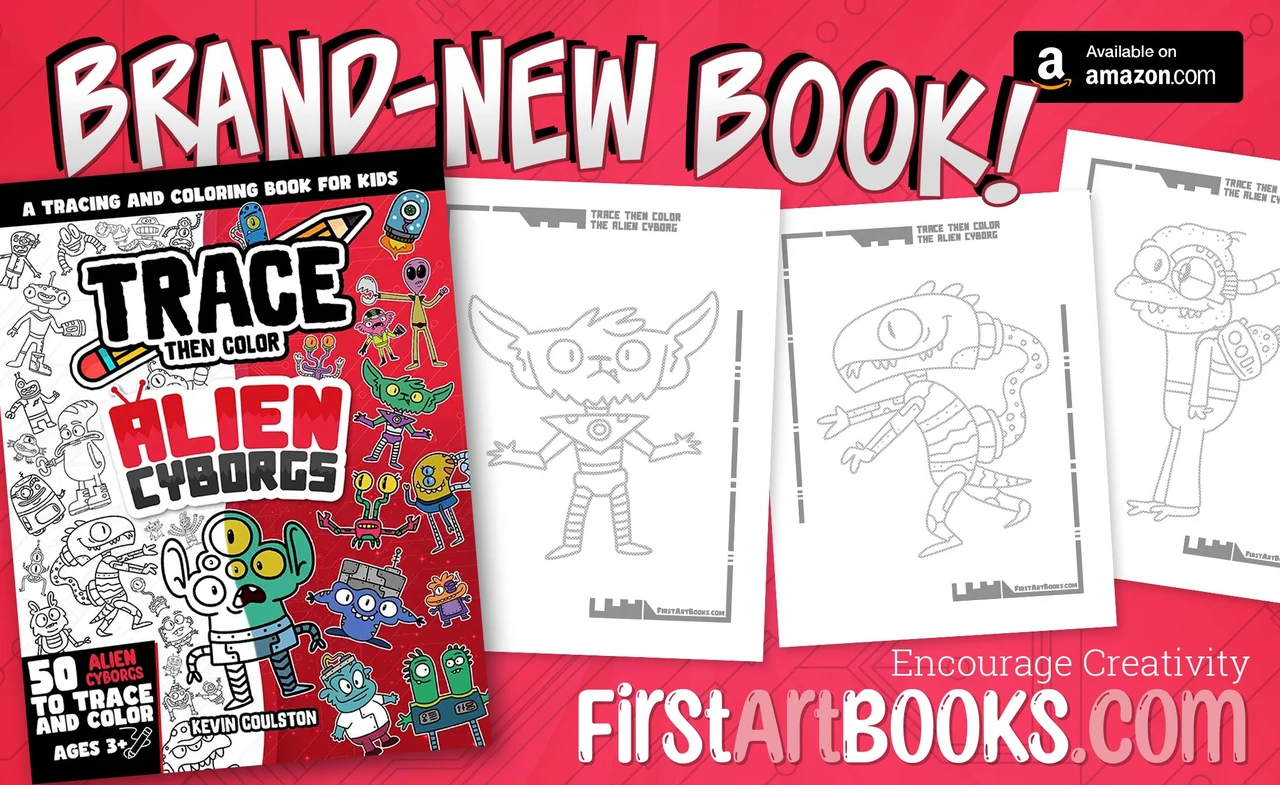 Free Activity Page: Cyborg Coloring Page