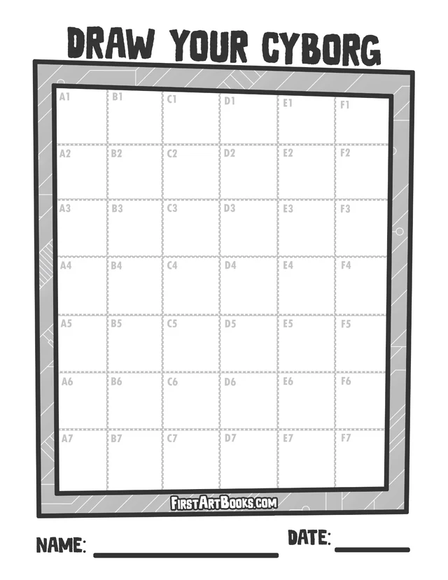 Blank drawing grid